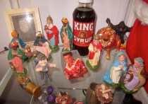 My Annual "King of Kings" Display, featuring KONG, ELVIS, TUT and CORETTA SCOTT...