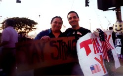 On the HighWay,with my friend ELENA, after 9/11, 2001