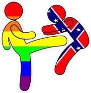 I saw this posted on FaceBook in retaliation, a few days later. But really, it doesn't solve anything.