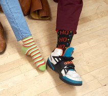 We wear our Christmas Socks to Work! It brings us Cheer!